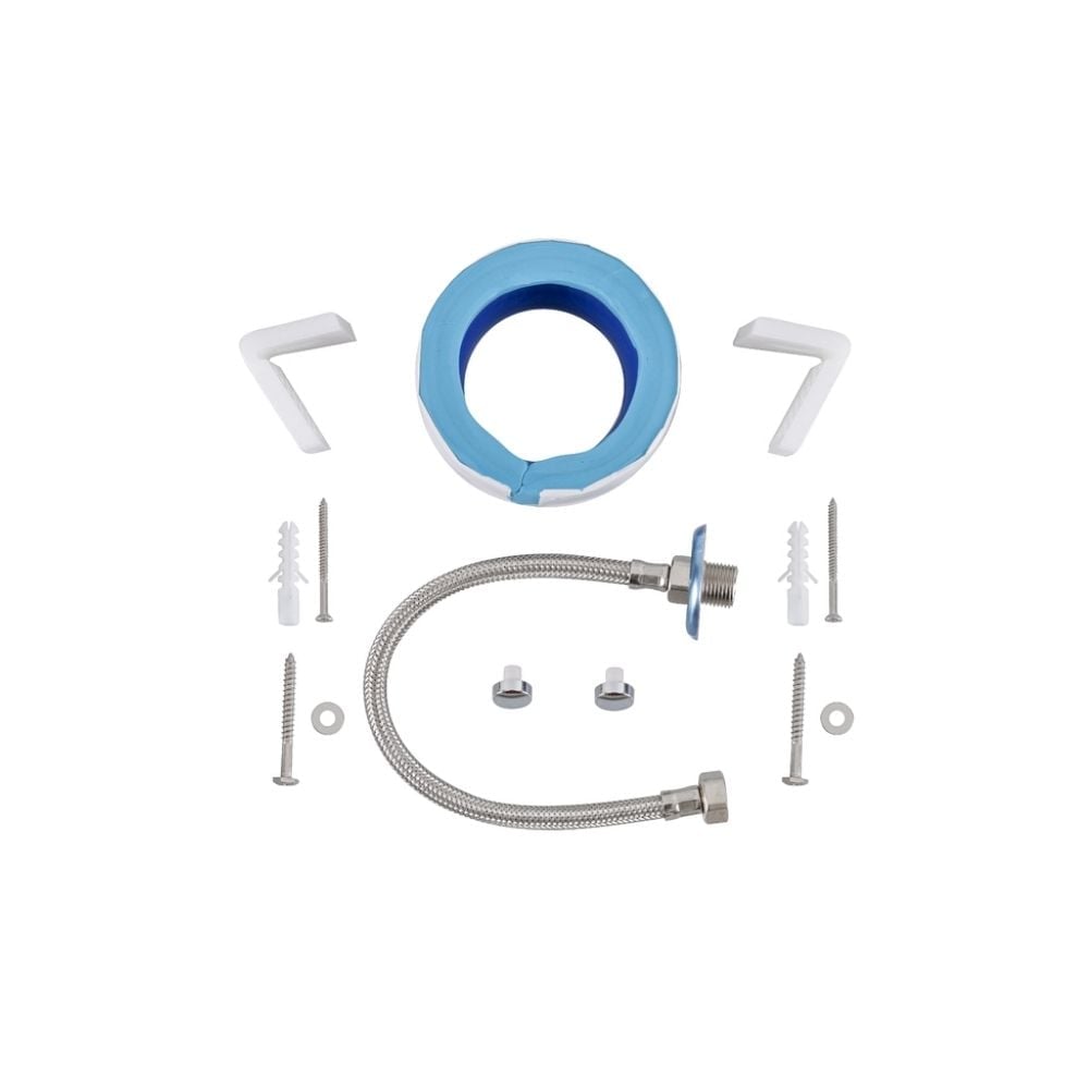 Kit de Instalação para Bacia Sanitária Deca Caixa de Fixação Lateral Cromado - 4 Peças | 1201.C.KIT.PCD