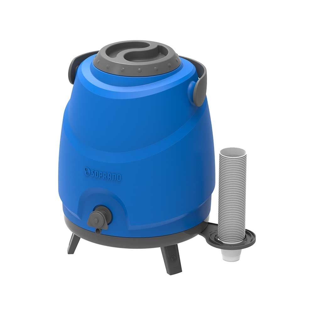 Botijão Térmico com Torneira Soprano 09L Azul 09000.0017.55
