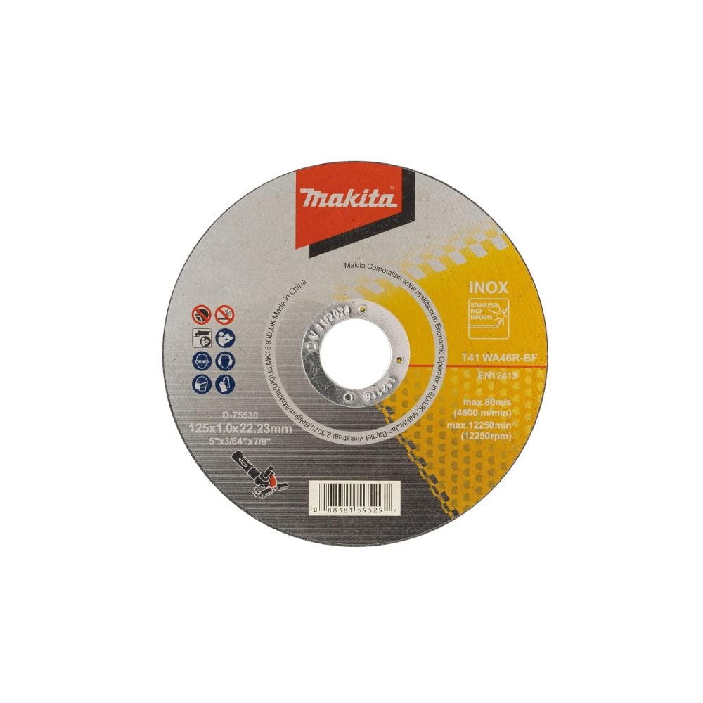 Disco Fino Para Corte Makita Inox Standart 5X3/64X7/8 | D-75530