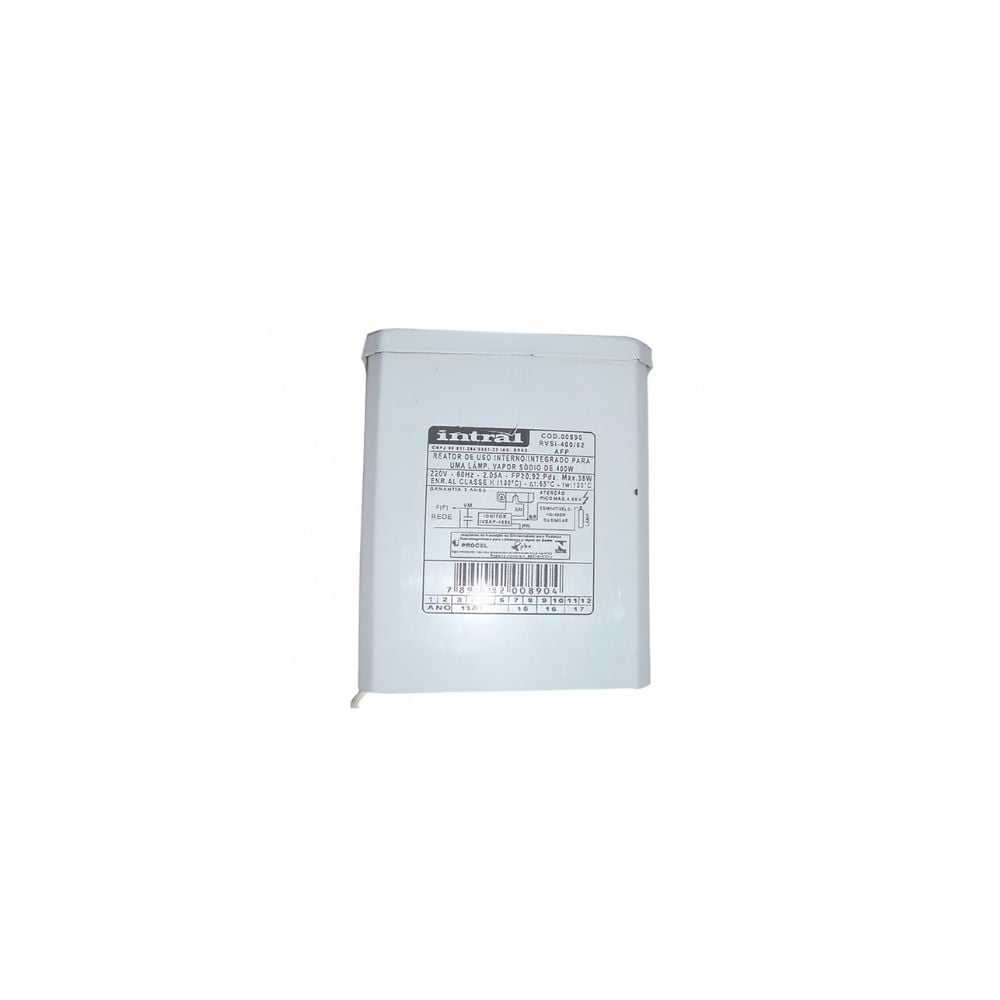 Reator Intral Vapor Sódio Interno 400W Ignitor+Capacitor Alto Fator 890