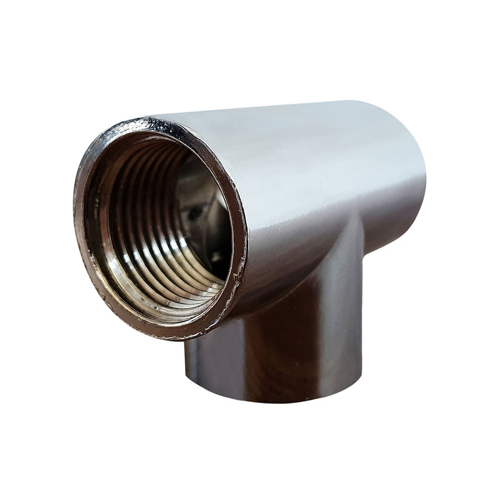 Tee Zamac Garden 1/2" Rosca Rosca Cromado 10173CRE