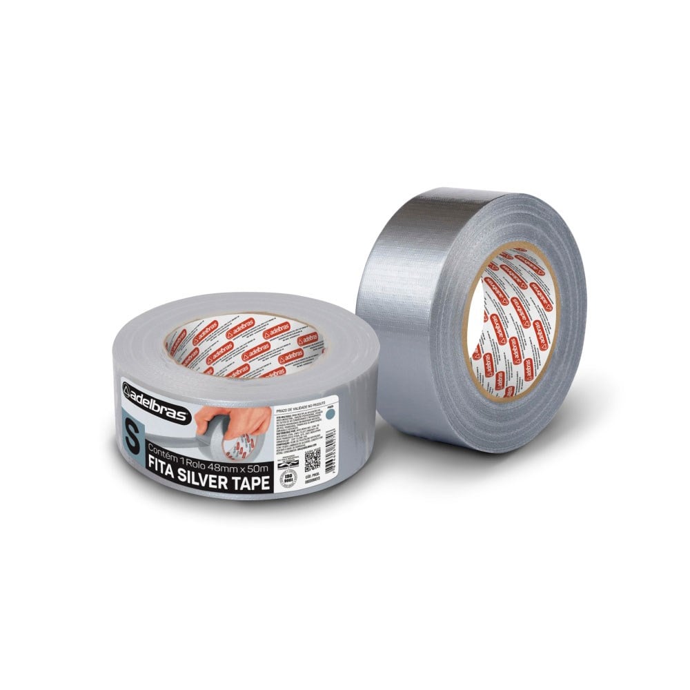 Fita Silver Tape Adelbras 48 X 50m Cinza | 803080015