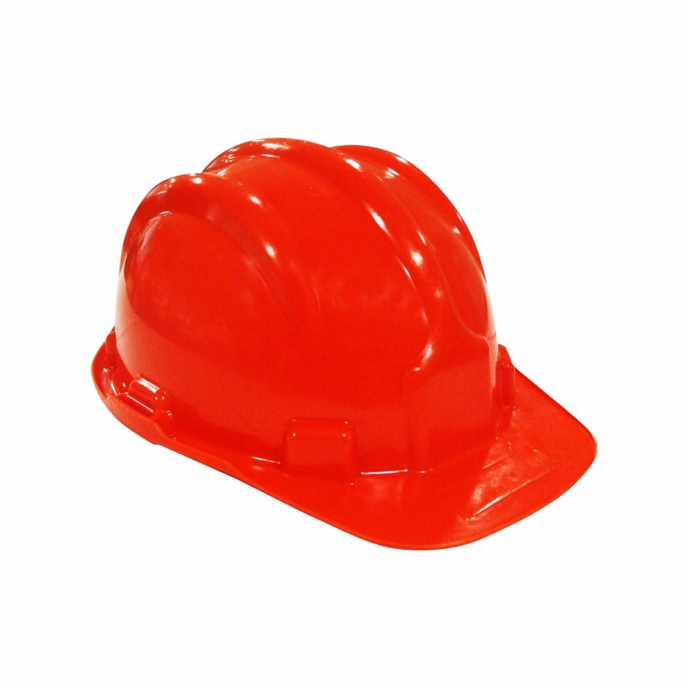 Capacete com Carneira Plastcor Plástico Laranja 70000469