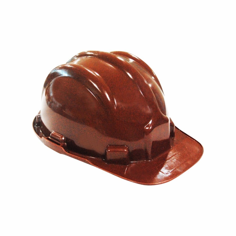 Capacete com Carneira Plastcor Plástico Marrom 70000470