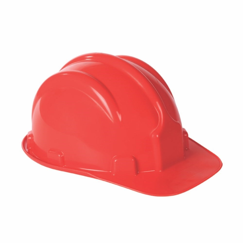 Capacete com Carneira Plastcor Plástico Vermelho 70000474