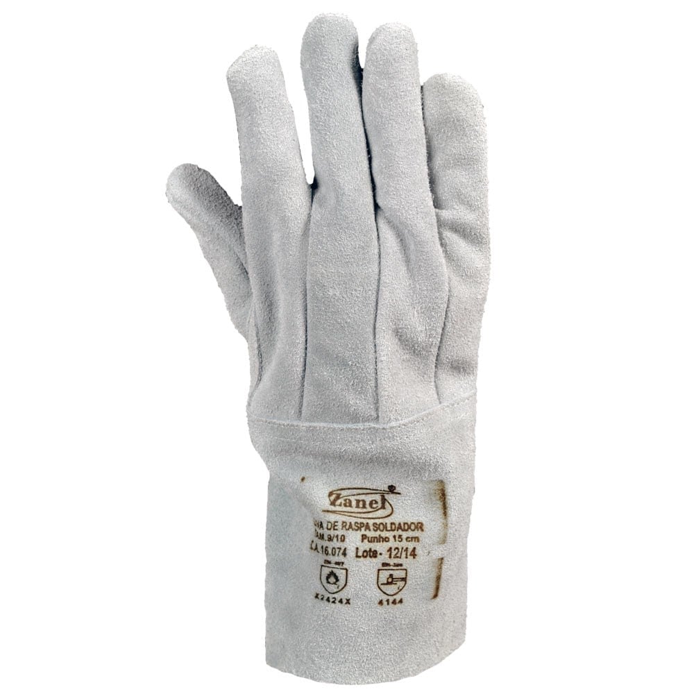 Luva de Raspa Zanel Clute 15cm Blister C-15CRRI